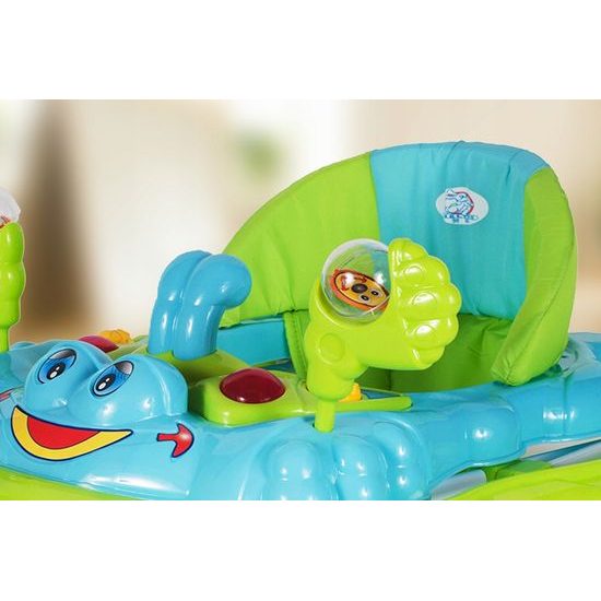 Dětské vzdělávací chodítko Laugh Walker zelené