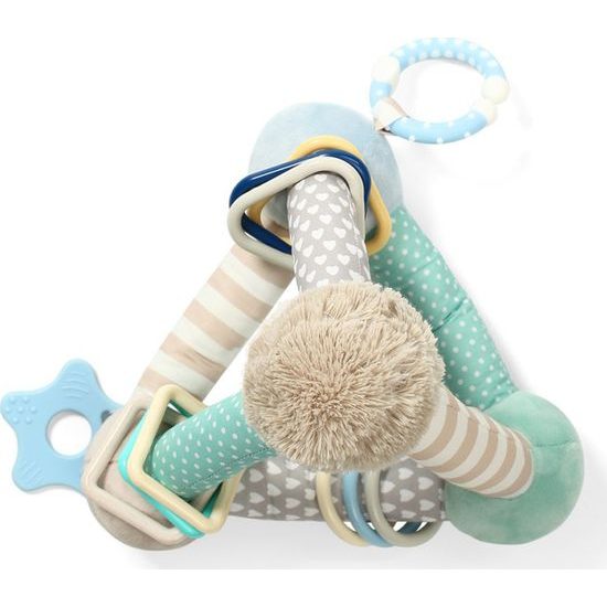 Baby Ono Edukační hračka pyramida Tiny Yoga triangl modrá