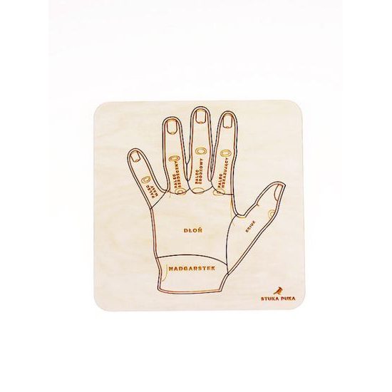 Ruka - anatomie - edukativní dřevěné puzzle - ČESKÁ VERZE