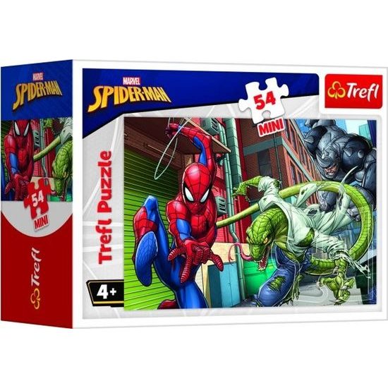 Minipuzzle 54 dílků Spidermanův čas - mix 4 druhy