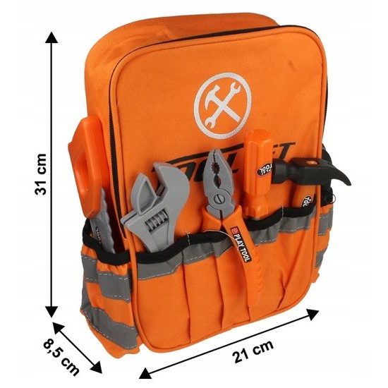 Sada dětského nářadí s vrtačkou na baterie v batůžku Tool Set