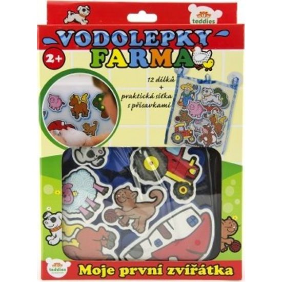 Pěnová sada Vodolepky - Moje první zvířátka farma - 12ks