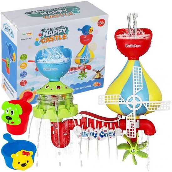 Vodní zámek s kolovrátkem pro děti do vany Happy Castle