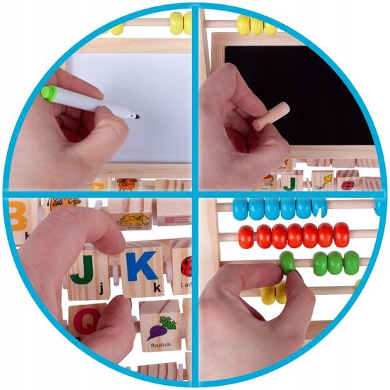 Oboustranná kreslící tabule s počítadlem Alfabet