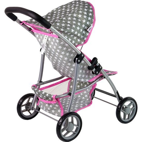 Alice sportovní kočárek pro panenku 9304 šedo-růžový