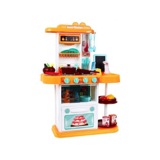 Majlo Toys dětská kuchyňka se zvuky a párou- žlutá