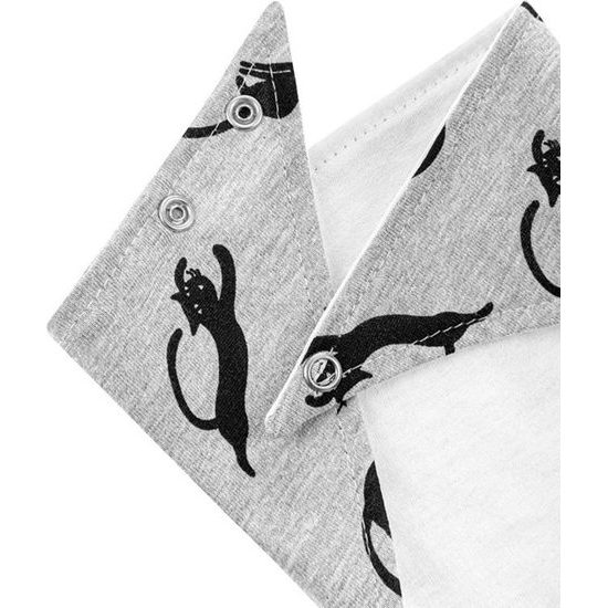Kojenecký šátek na krk bryndáček Akuku Kočky