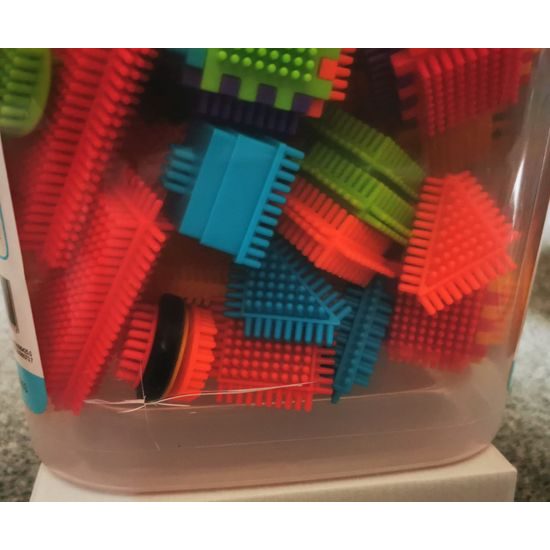 LEHKÉ POŠKOZENÍ barevná konstrukční stavebnice Hedgehog Blocks 200 ks