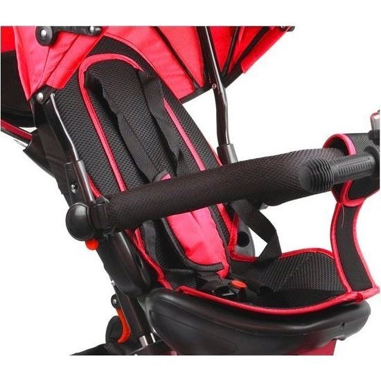 Majlo Toys multifunkční tříkolka s nafukovacími koly PRO500 červená