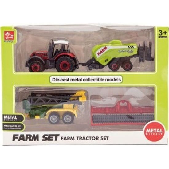 Sada farma - traktor s příslušenstvím 4ks