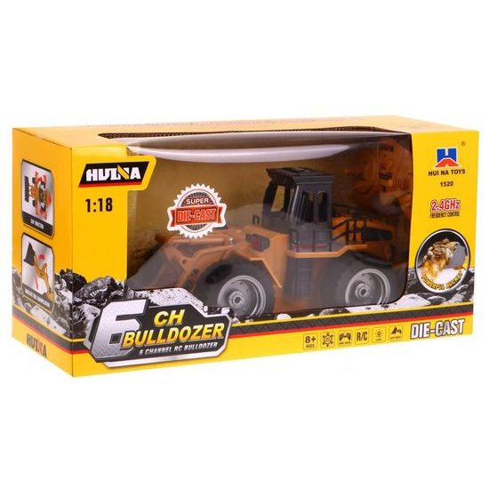 Buldozer na dálkové ovládání s kovovou lžící CH Bulldozer 1:18