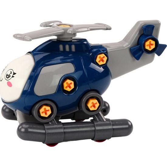 Vrtulník k sestavení DIY-modrý