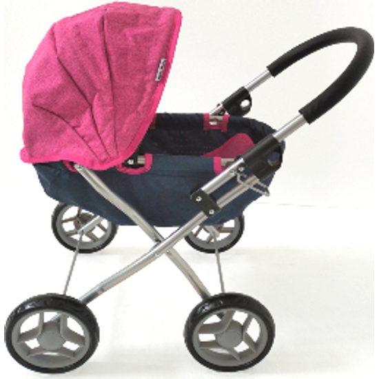 Dětský kočárek pro panenky Milly Mally Dori Prestige Navy