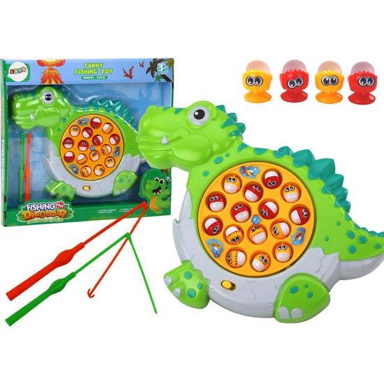 Arkádová hra ve tvaru dinosaura -Rybaření