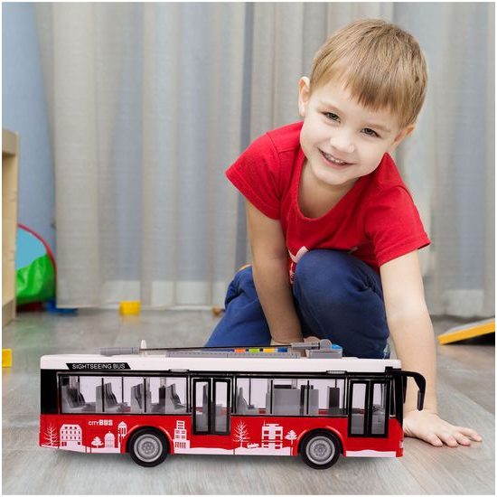 Dětský autobus se světlem a zvuky City Bus 1:16