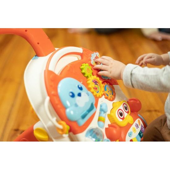 Odstrkovadlo a edukační stůl 2v1 Spark zelená