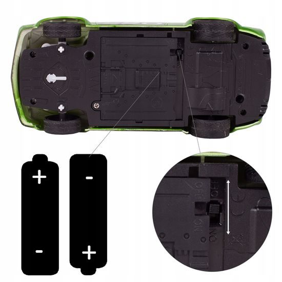 Závodní auto na dálkové ovládání Speed King S90 zelené 1:24