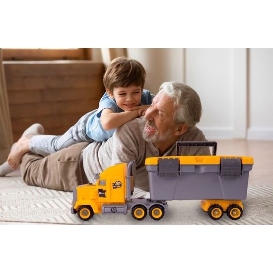 Šroubovací autíčko s kufříkem a 3 autíčky Engineering Control