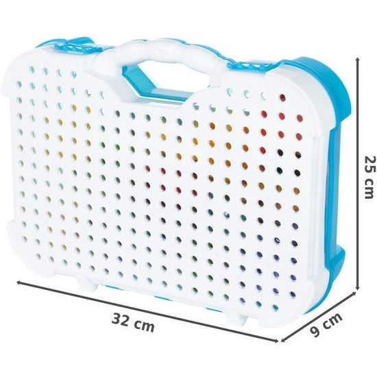 Konstrukční 3D stavebnice s vrtačkou na baterie a autíčky Magic Panel 325 ks