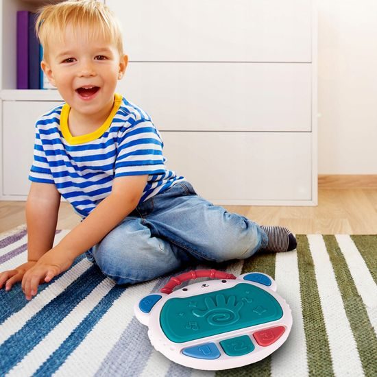 Interaktivní bubínek se zvuky a světly Myška zelená