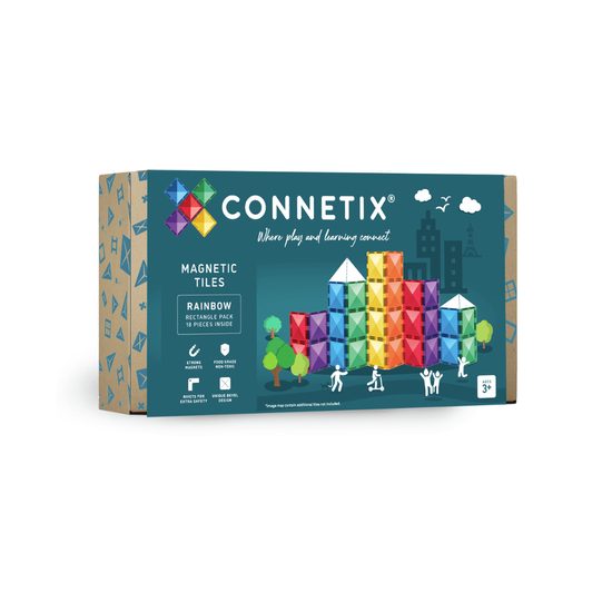 Obdélníková sada Connetix Rainbow Rectangle pack 18ks