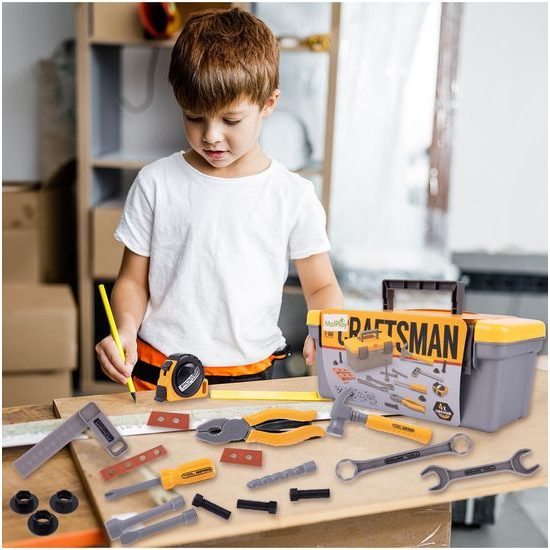 Sada dětského nářadí v kufříku Craftsman Box