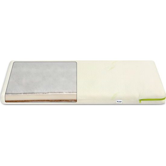 Matrace do postýlky pohanka-pěna-kokos 90x40 cm Aloe Vera