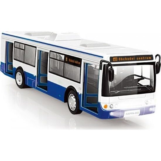 Autobus - na baterie česky mluvící - modrý