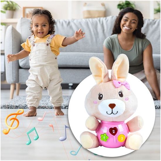 Interaktivní plyšový králíček na baterie Magic Rabbit