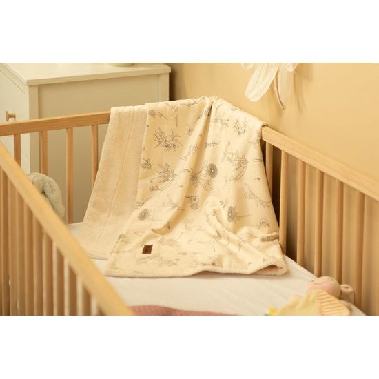 Dětská eko deka 80x100, vzor květiny