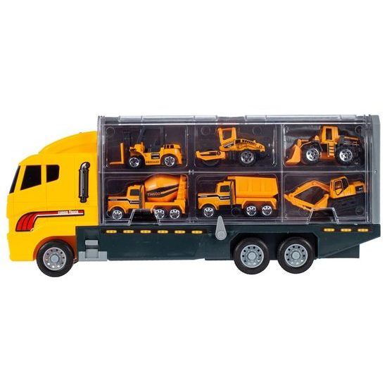Nákladní auto se 6 stavebními stroji Building Truck