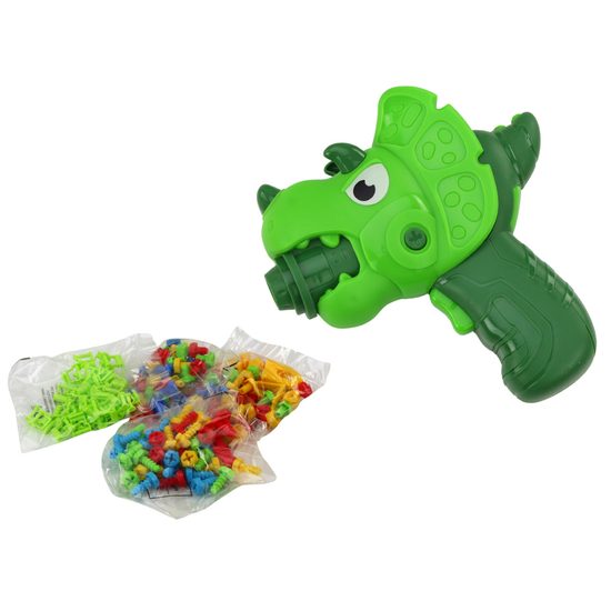 Konstrukční 3D stavebnice s vrtačkou na baterie a stolečkem Dino Zone 249 ks