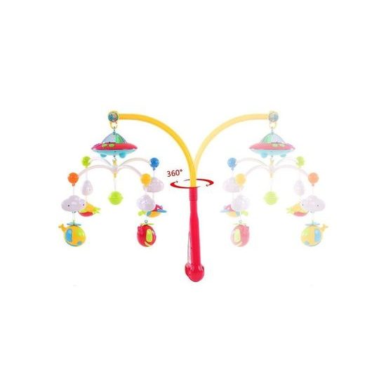 Haunger kolotoč nad postýlku s dálkovým ovladačem a projektorem