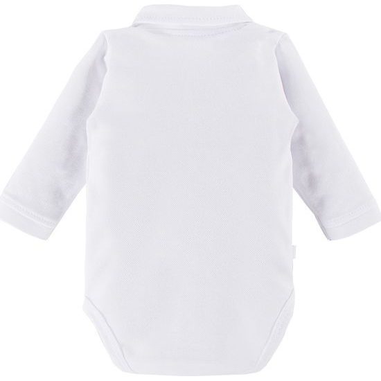 EEVI Kojenecké body s dlouhým rukávem Ceremony bílá 56 (0-3m)