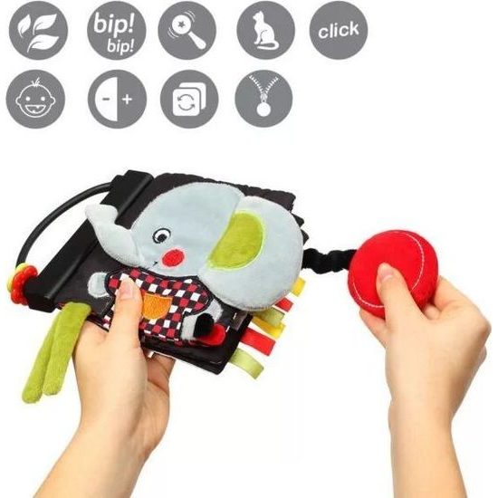 BabyOno První edukativní knížka s pískátkem Dream Team C - More Collection