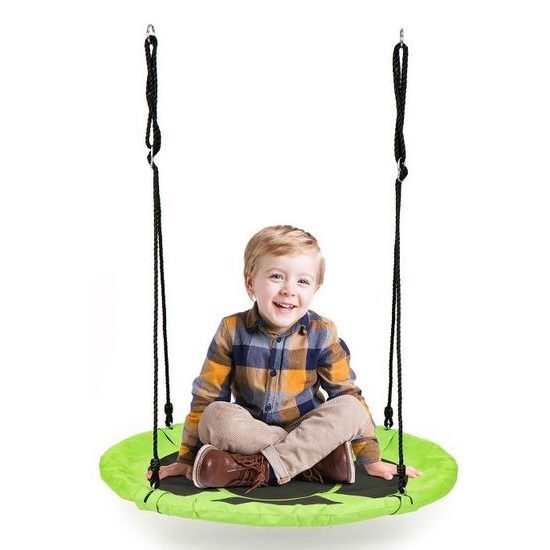 Ecotoys dětská houpačka Čapí hnízdo zelená