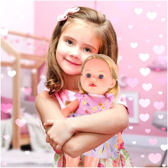 Interaktivní mluvící panenka s příslušenstvím My Baby 33 cm