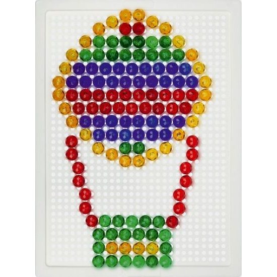 Mozaika klobouček - krystal 140ks