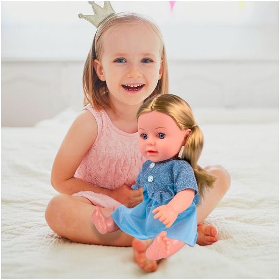 Interaktivní mluvící panenka s příslušenstvím Lucky Doll 33 cm