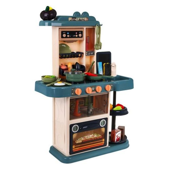 Majlo Toys dětská kuchyňka se zvuky a párou- šedá