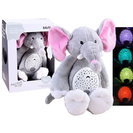 Plyšový slon s projektorem a melodiemi Belly