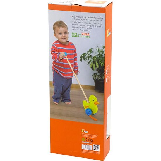 Dřevěná jezdící hračka Viga kačenka