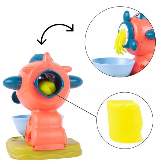 Modelovací plastelína s mlýnkem a příslušenstvím 4 barvy Mills Doh - oranžová