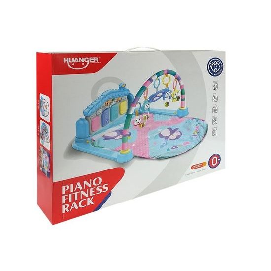 Haunger hrací deka s piankem Fitness Rack modrá