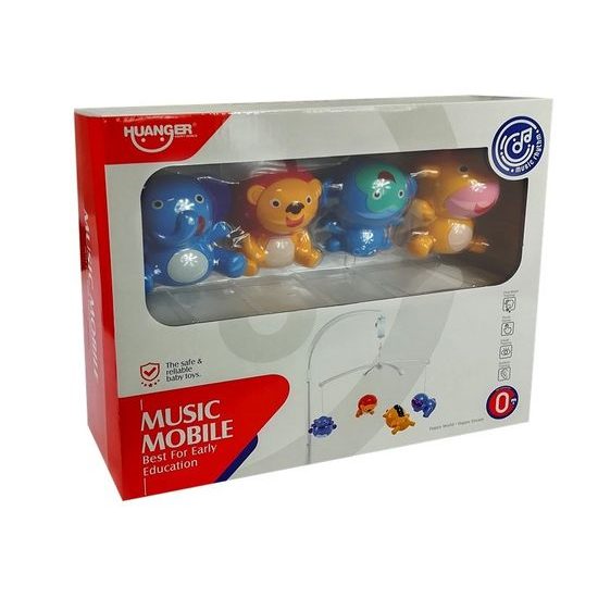Haunger kolotoč nad postýlku se zvířátky Music Mobile