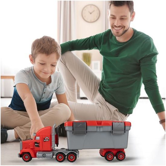 Šroubovací autíčko s kufříkem a 3 autíčky Fire Control