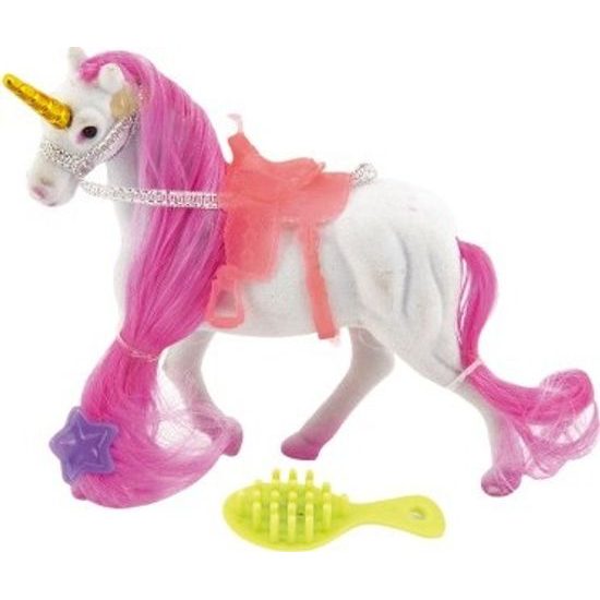 Česací Jednorožec se sedlem a s doplňky - MIX 2 barvy