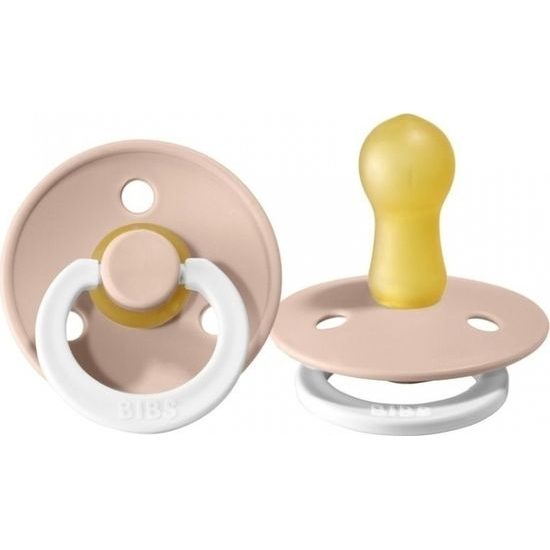BIBS Dudlík z přírodního kaučuku 18m+ L, na noc, růžový