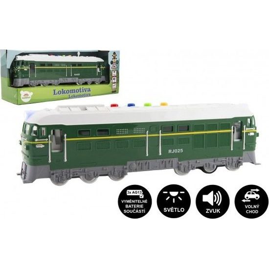 Lokomotiva/Vlak zelená - na baterie