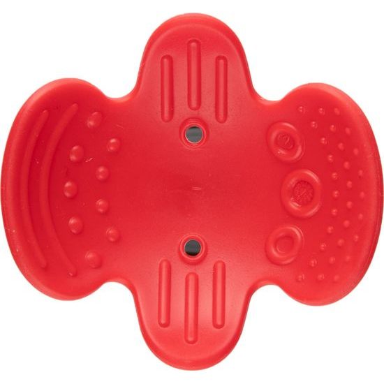 Canpol Babies Senzorické chrastítko s kousátkem, červené